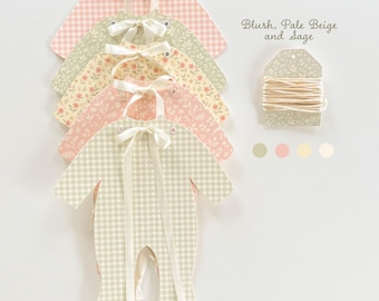 Sage & Blush Pink Pajama Banner, Baby Shower Decor Banner,  Baby Girl Decorations, Baby In Bloom, Welcome Baby Garland