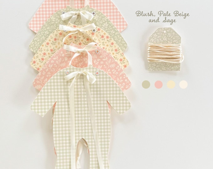 Sage & Blush Pink Pajama Banner, Baby Shower Decor Banner,  Baby Girl Decorations, Baby In Bloom, Welcome Baby Garland