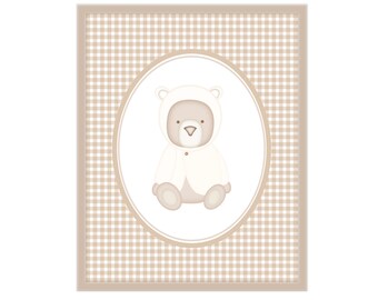 8x10 Bear Nursery Art