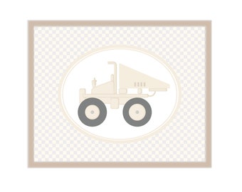 8x10 Dump truck Nursery Art