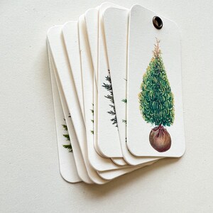 Winter Tree Tags /Ornaments & Twine 3x1.5 image 3