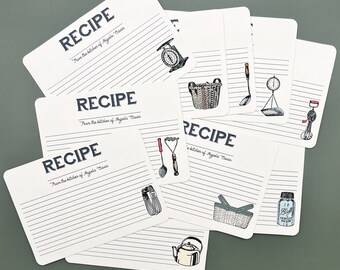 Farmhouse Kitchen Personalized Recipe Book & Cards