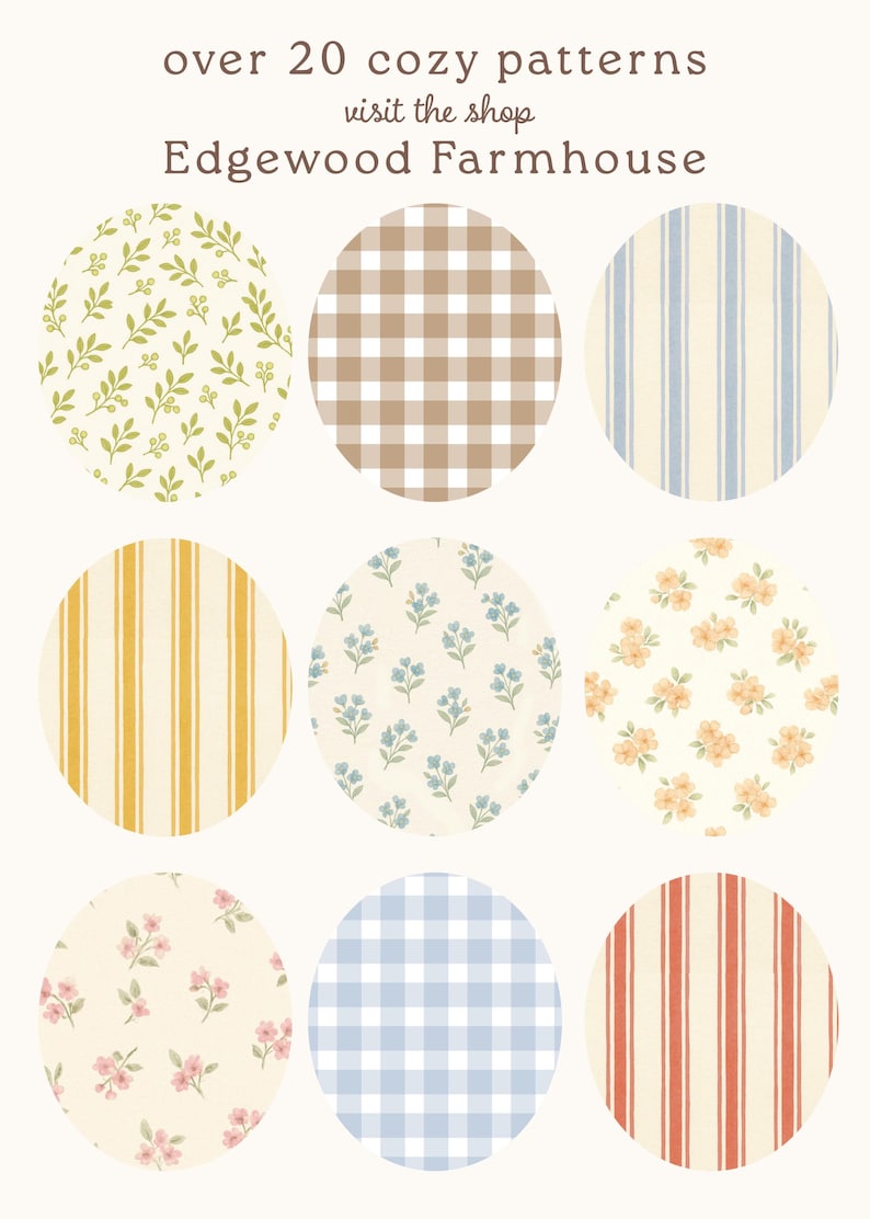Bunting Banner Sage Green Gingham and Blush Pink Ditsy Flowers, Super Heavy Card Stock, Baby Shower, 5x7" Adjustable Flags image 7
