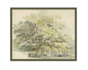 8x10 Vintage Tree Nursery Art