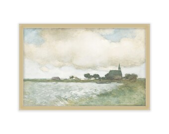 Vintage Country Church Print 11x17