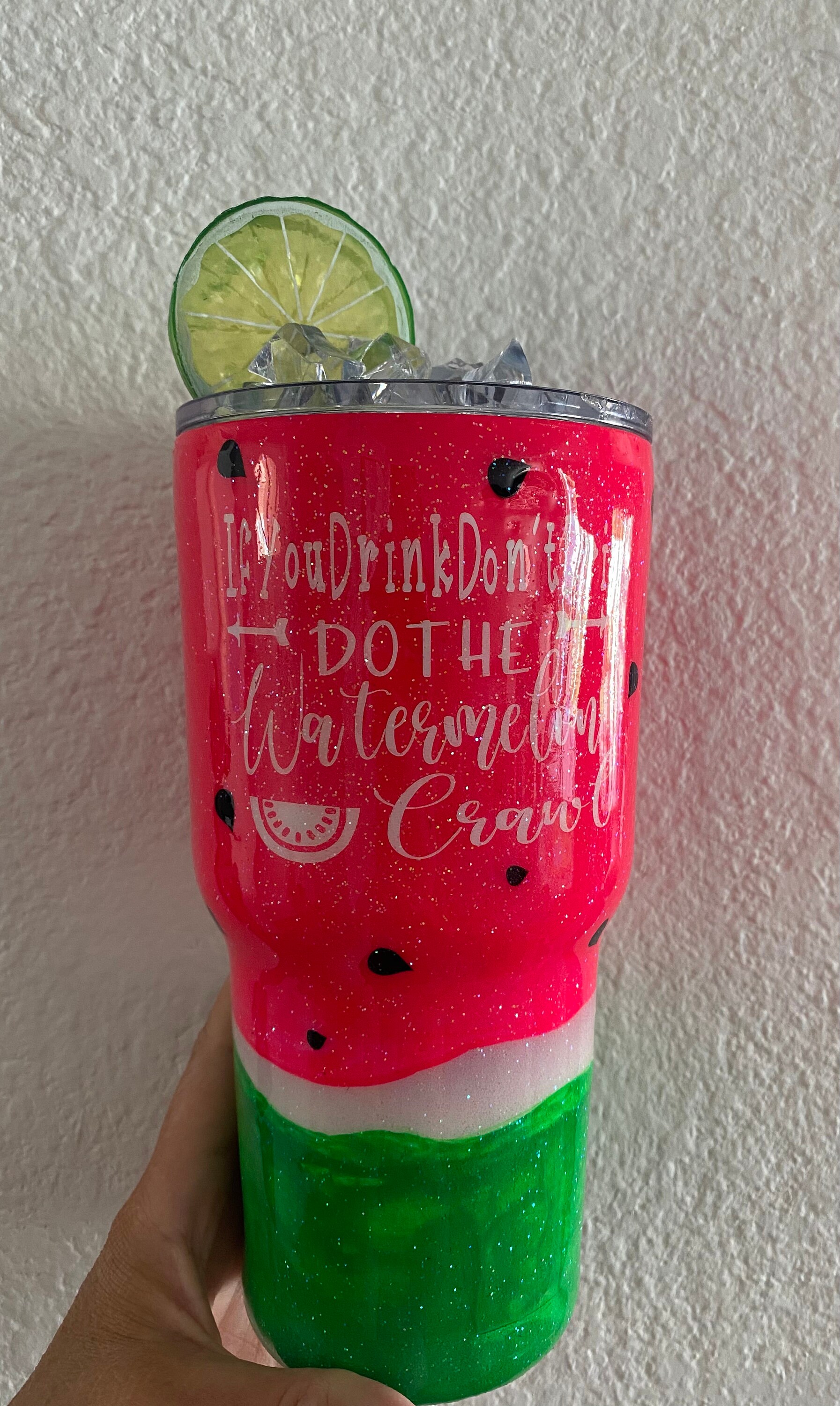Resin Stainless Tumbler Personalized Tumbler Watermelon Etsy UK