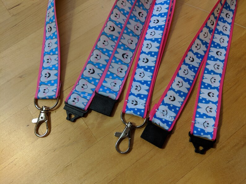 Teeth / Dentist Lanyard / ID Badge Holder Etsy