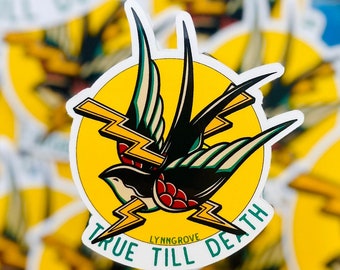 Sparrow True to Death Sticker