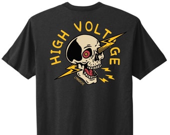 High Voltage Skull Tee