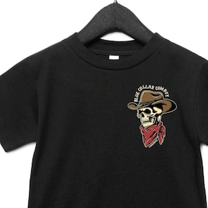 KIDS Blue Collar Cowboy  - lineman shirt - T-Shirt Blue Collar Shirt - Blue Collar Worker - linewife - Line Kid