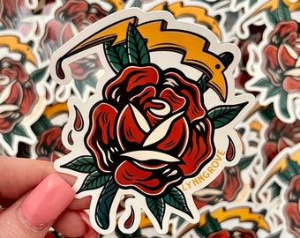 Rose Scythe Bolt Sticker