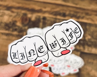 LineWife Knuckle Sticker