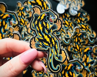 Traditional Panther Sticker