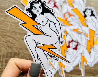 Pin Up Girl Sticker