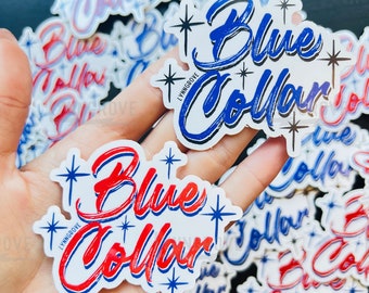 Sign Painter Blue Collar Sticker