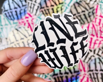 Line Wife Gothic Font Sticker