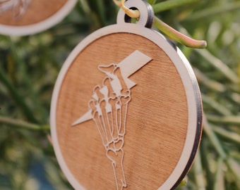 Skelly Hand Lineman Ornament