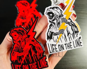 Life on the Line Sticker