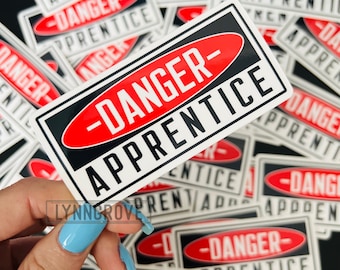 Danger Apprentice Sticker