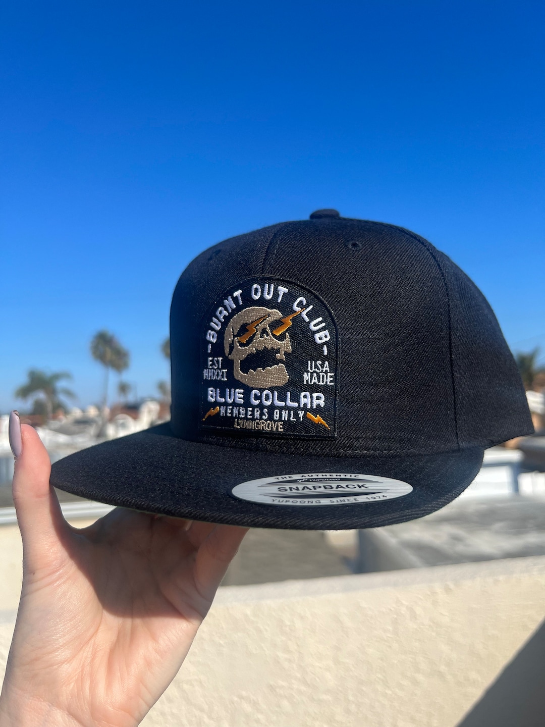 Burnt Out Club HAT 9 Colors Lineman Hat Blue Collar Hat Patch Lineman