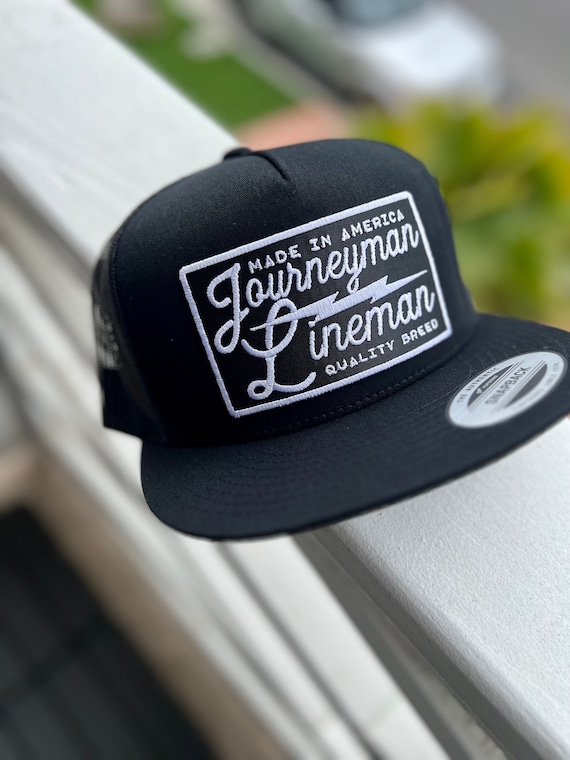 Journeyman Lineman hat (9 Colors) - rare breed hat - Lineman hat - Blue Collar Worker - Patches