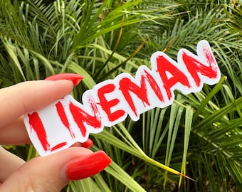 Lineman Blood sticker