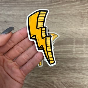 Lightning Bolt Sticker - lineman sticker Hard Hat Sticker,| Blue Collar Stickers