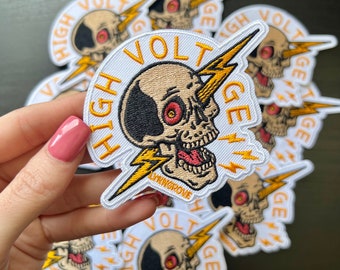 High Voltage Skull PATCH