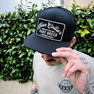 BLUE COLLAR Patch hat (9 Colors)- rare breed hat - Lineman hat - Blue Collar Worker - Patches