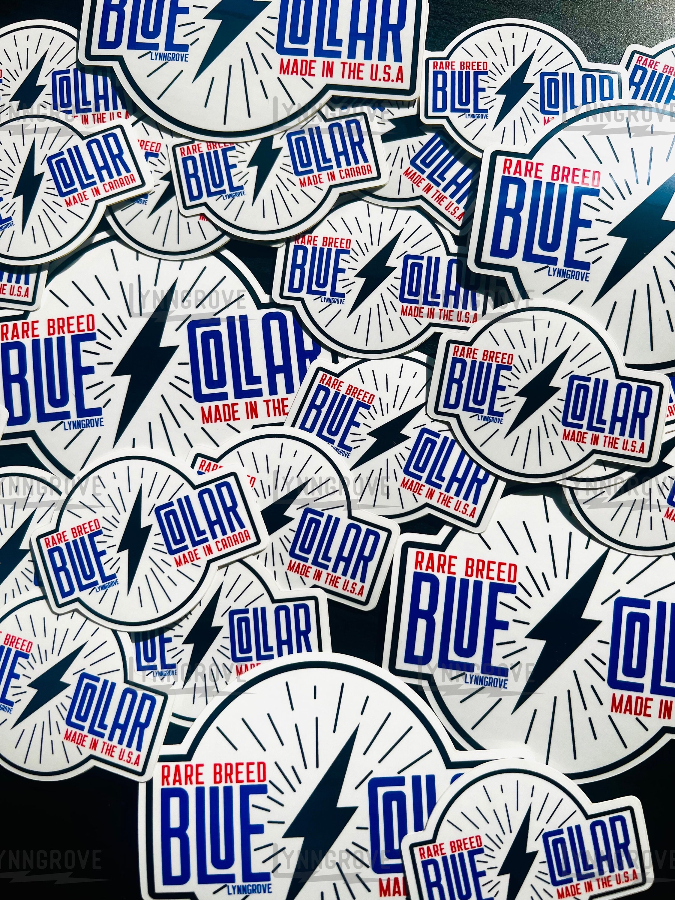 Blue Collar Cowboy Sticker Weatherproof Vinyl , Lineman Sticker , Hard Hat  Sticker , Blue Collar Stickers 