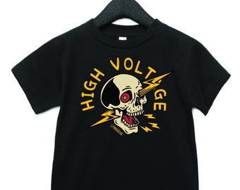 KIDS High Voltage Skull Tee