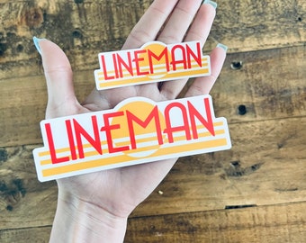 LINEMAN california plate sticker