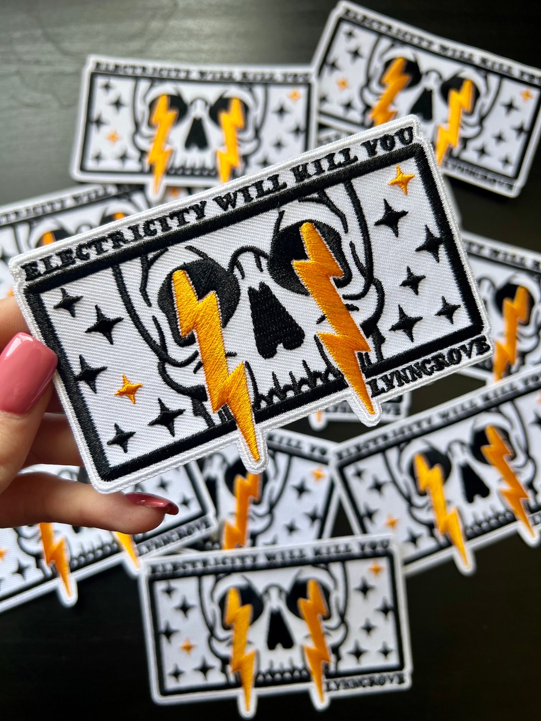 Electricity Will Kill You PATCH LINEMAN Patch Blue Collar Patch Etsy