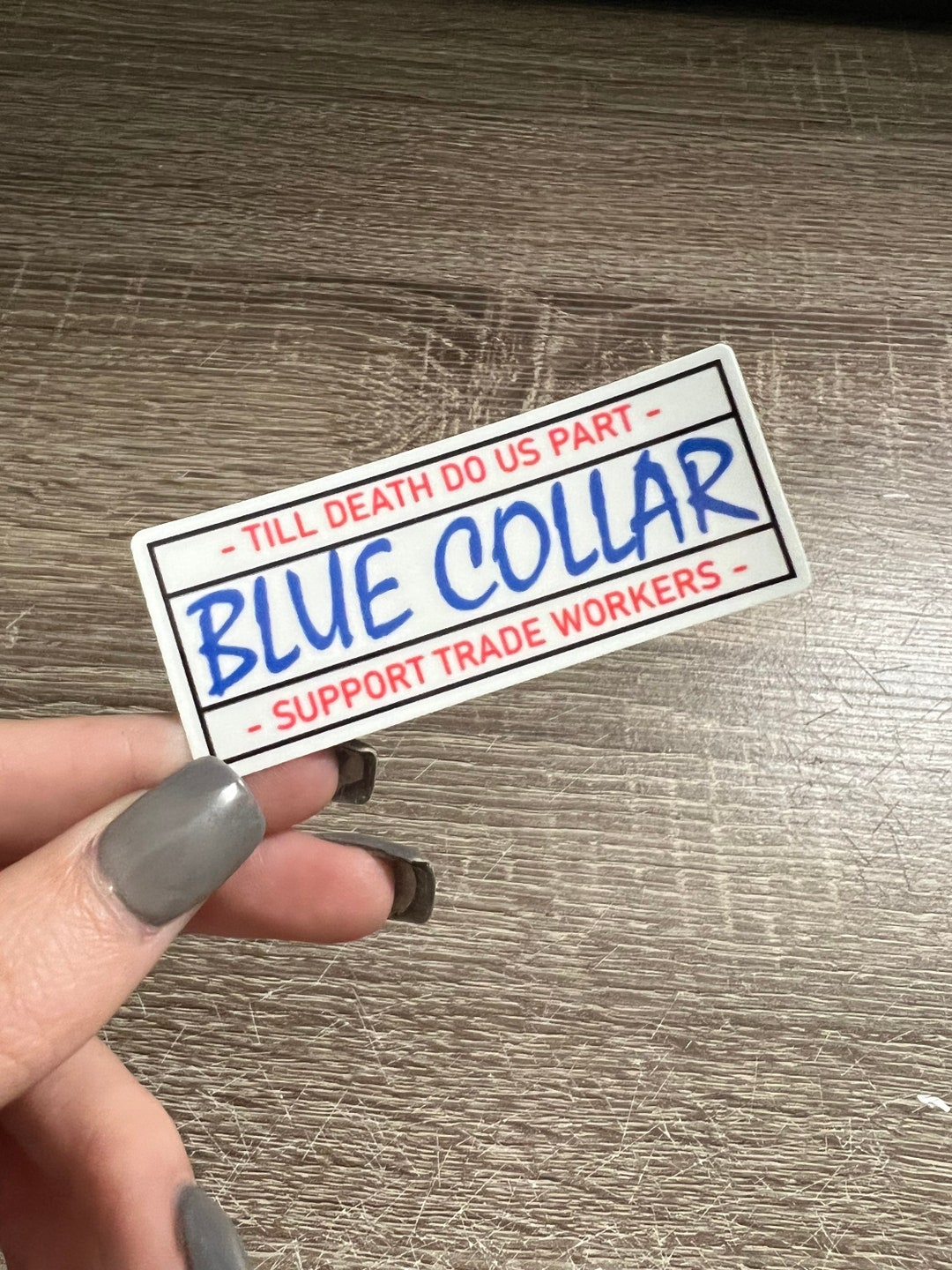 Blue Collar Sticker Weatherproof Vinyl Lineman Sticker - Etsy