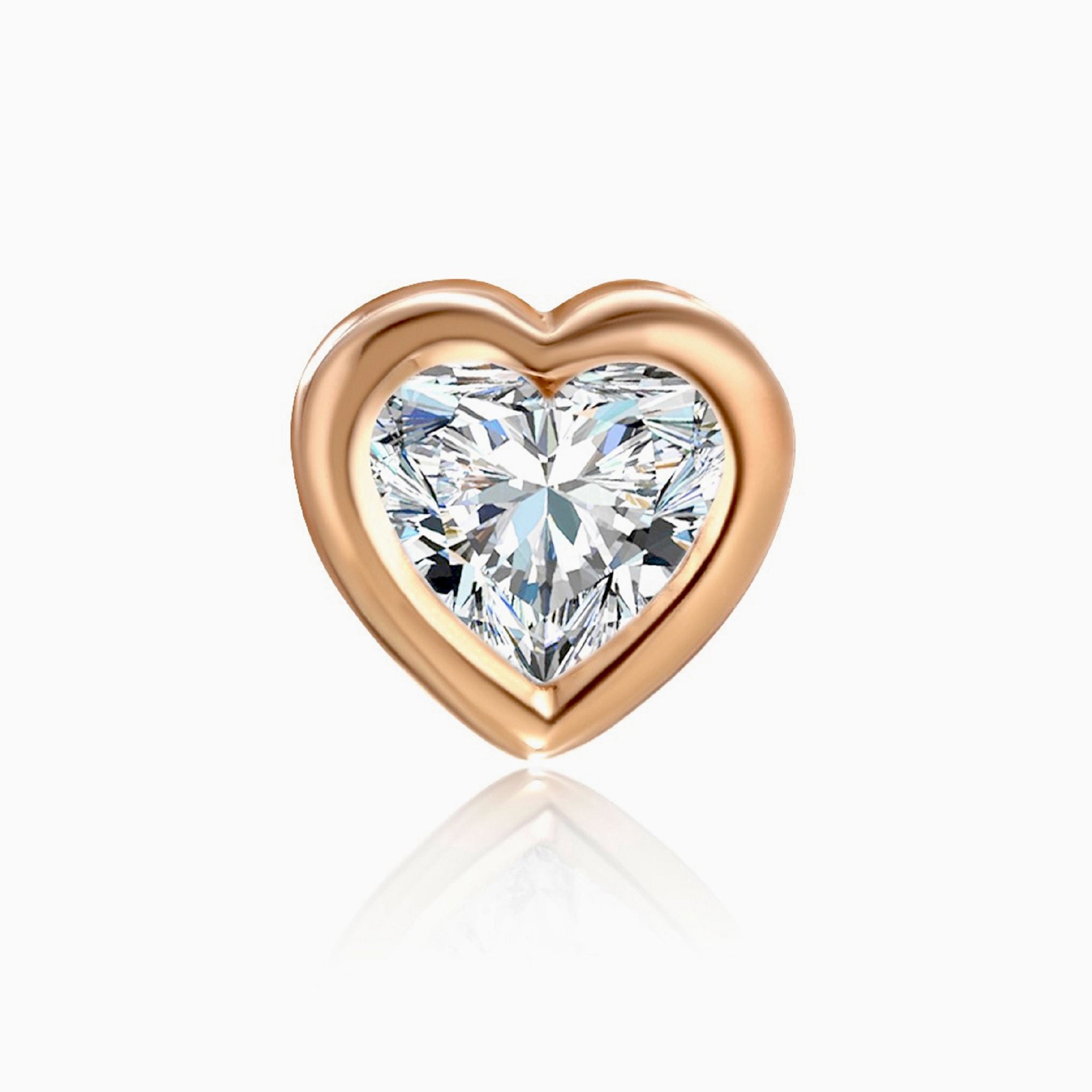 楽天市場】K18YG ハート ダイヤモンド ピアス【0.40ct】【送料