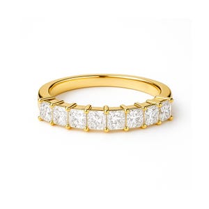 ワンマンアンドン くりりん Princess Cut Diamond Wedding Band, Princess Cut Diamond