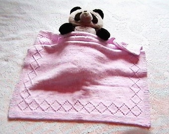 Knitting Pattern - Easy Diamond Lace Baby Blanket