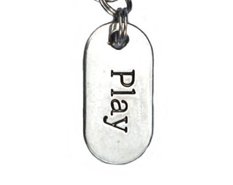 Play Pendant Purse Charm or Zipper Pull