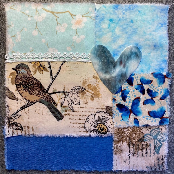 Slow Stitch Meditative embroidery kit- Garden Dreams 2