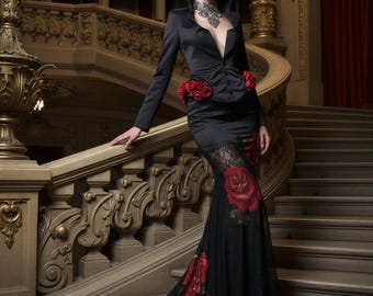 MORANA gala corseted jacket | couture neo noir luxury opera avantgarde blazer
