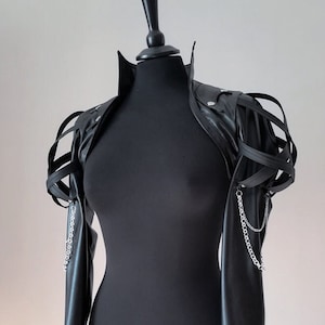 GOTOS luxe goth bolero jacket | rockstar metal couture cropped jacket | made to measure designer collection