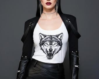 Bolero jacket with zipper sleeves | Witchy Metal Couture | Unique Dark Fashion Rockstar Leather Shrug Blazer