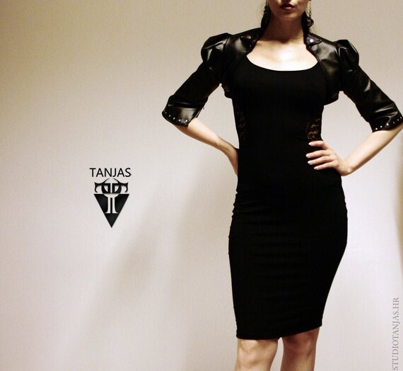 black jersey bodycon dress