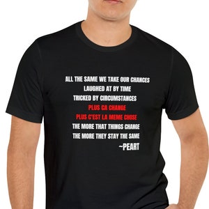 Rush Band Shirt, Neil Peart Shirt, Rush Shirt, Circumstances Shirt