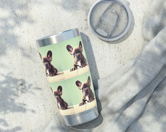 Gobelet bouledogue français, cadeau Frenchie, cadeau chien Frenchie Lover, tasse Frenchie