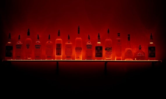 2 10 Led Beleuchtet Bar Regale Wand Montiert Etsy