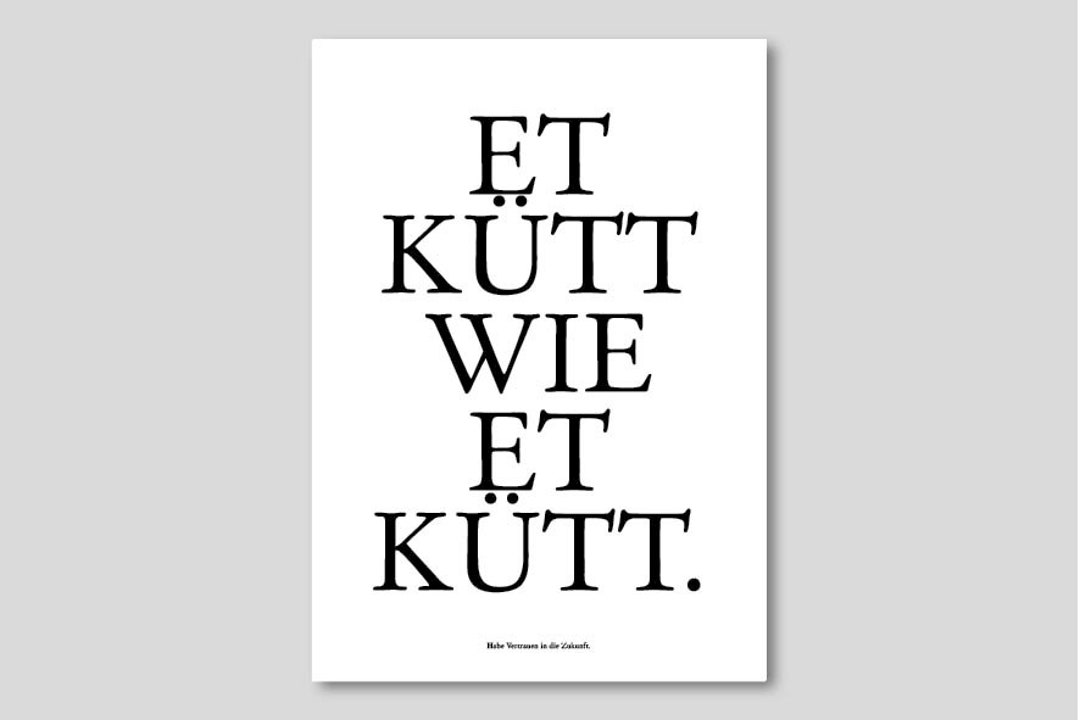 Cologne Print et Kütt Wie Et Kütt A4/A3 Etsy