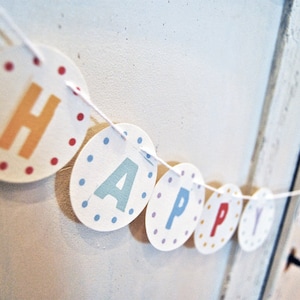 Garland HAPPY BIRTHDAY + name - garland name - decoration birthday name garland - personalized decoration