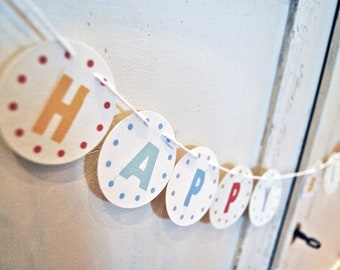 Happy Birthday + Name Garland - Name Garland - Birthday Decoration - Name Garland - Personalized Decoration - Birthday Garland