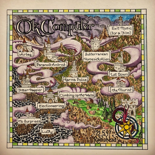 OK Computer by Radiohead: Music Map